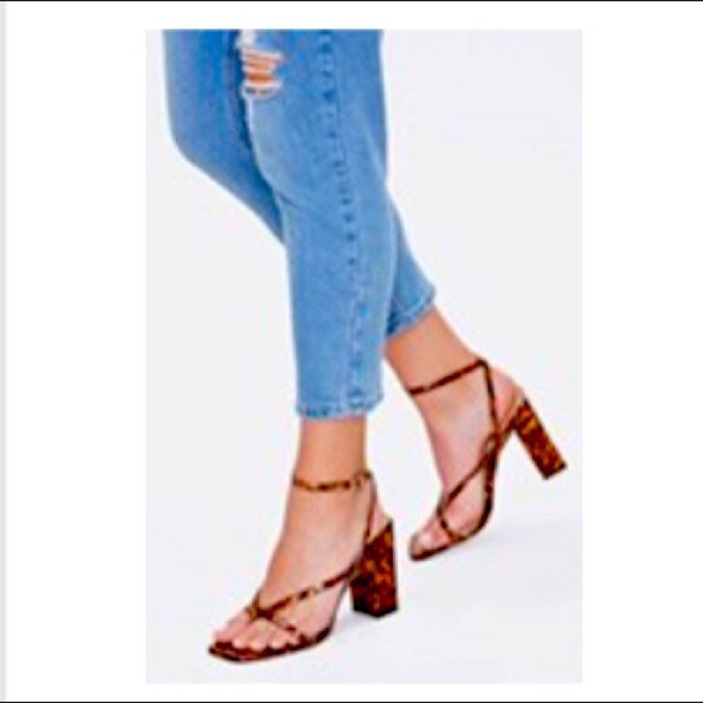 Tortoiseshell Block Heels